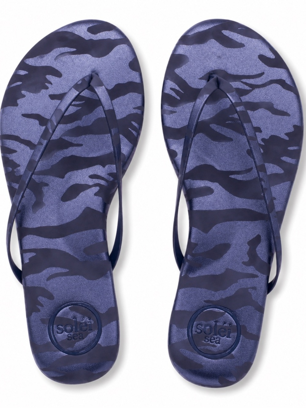 Solei Sea Indie Sandal Blue Camo - Size 6